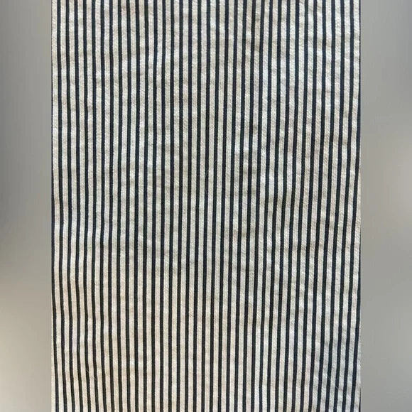 NWT Ann Taylor Factory Blue & White Pinstripe Cropped Trouser Women’s size 14 - Picture 8 of 9